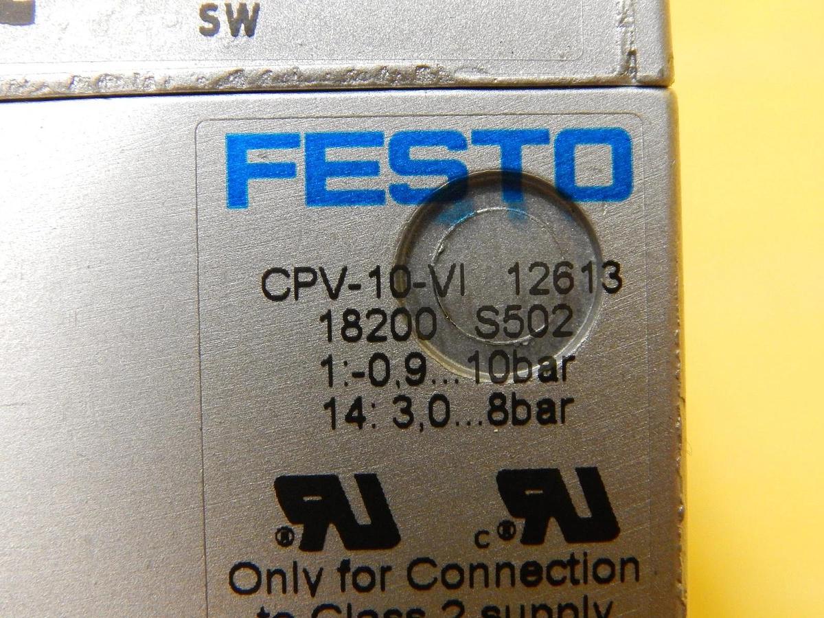 Used Festo CPV10-GE-MP-4 4-Port Pneumatic Manifold CPV-10-VI Used Working