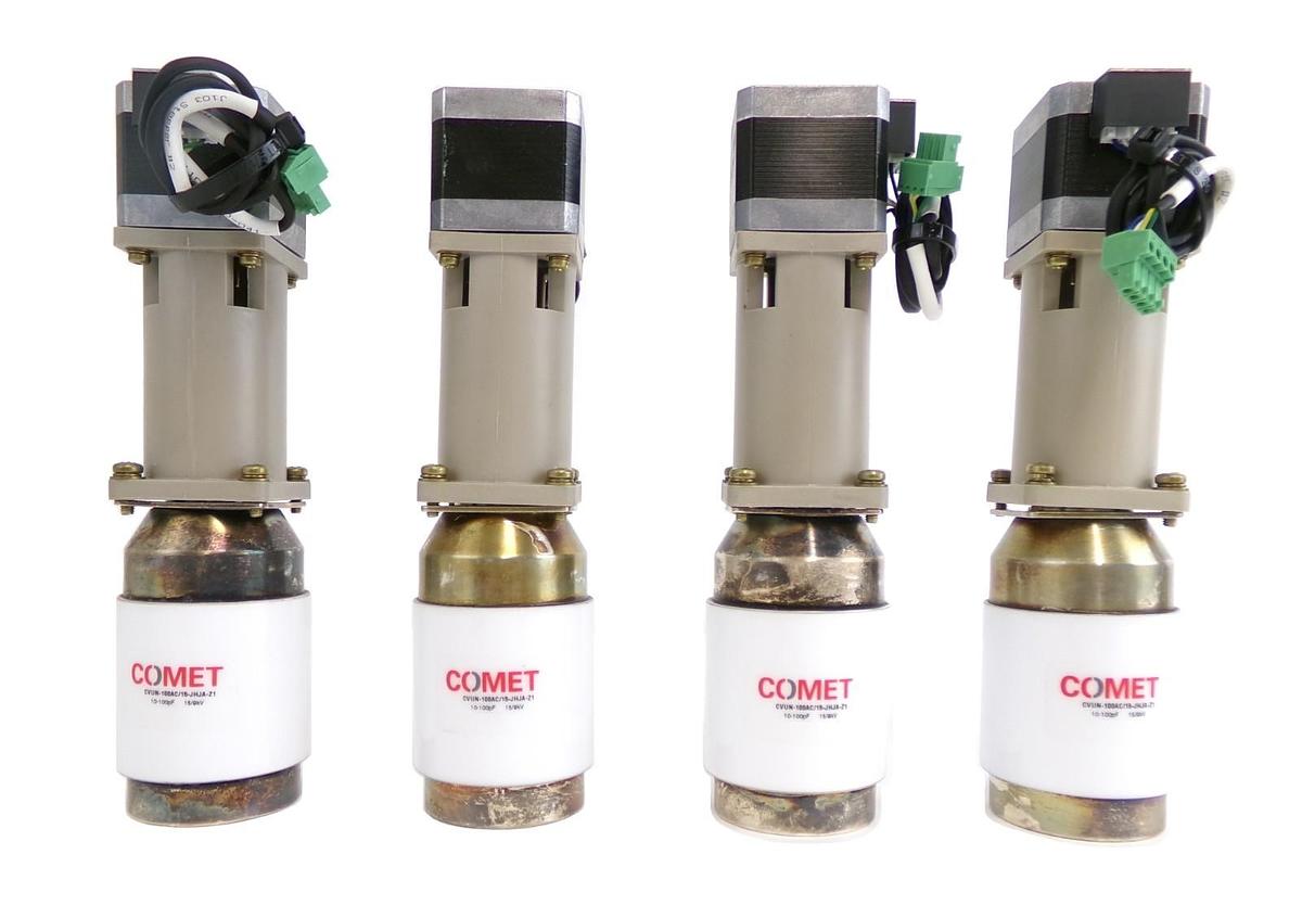 Used Comet CVUN-100AC/15-JHJA-Z1 RF Variable Vacuum Capacitor Lot of 4 Working