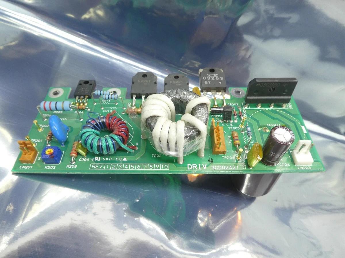 Used Hitachi Kokusai Denki 3CD02421 Electrolytic Capacitor PCB DRIV Mikro Sonic Spare