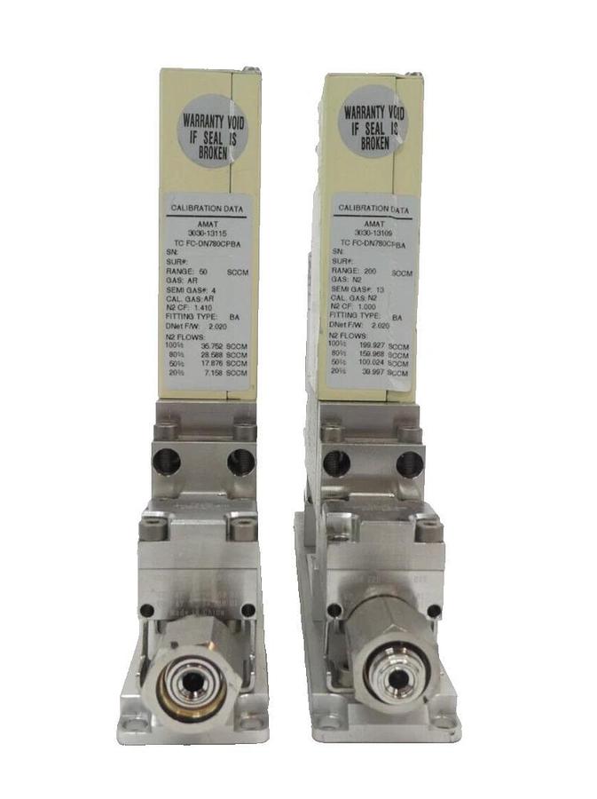 Used AMAT Applied Materials 0010-23660 Mass Flow Controller MFC 300MM-E2 Lot of 2