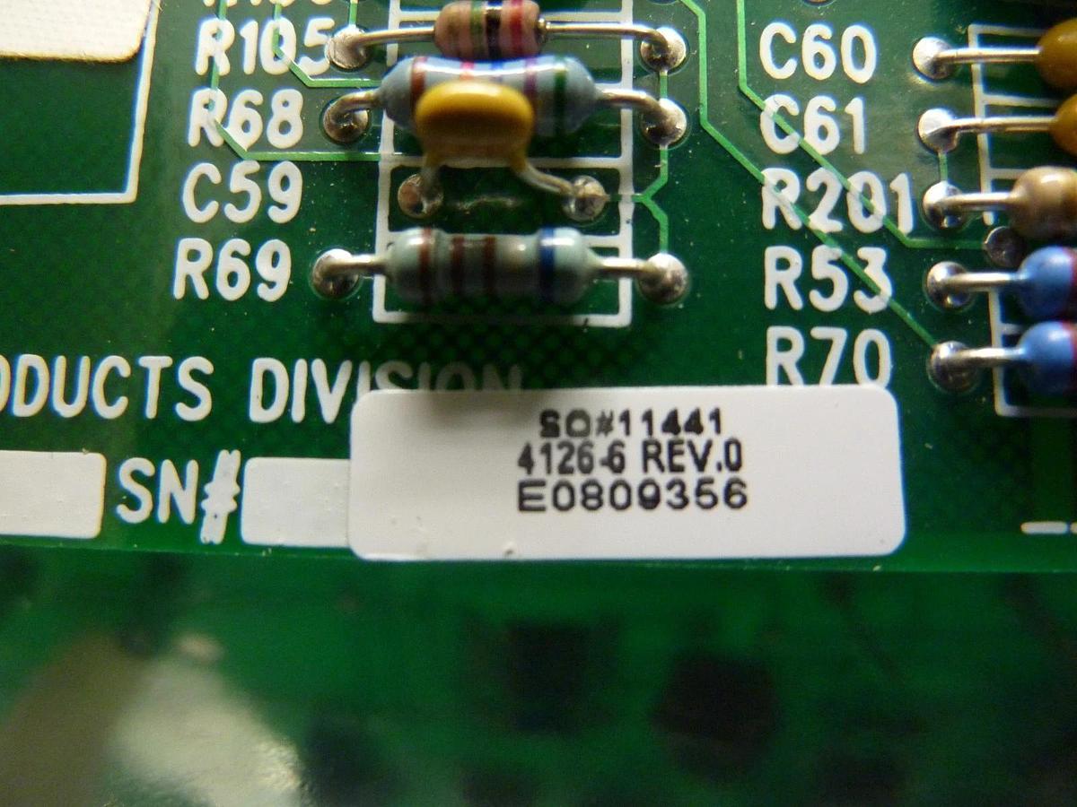 Used S&C Electric 4126-7 Power Supply Control Board PCB 005-126-3R1 4114-3 Used