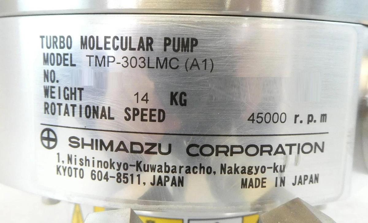 Used TMP Shimadzu TMP-303LMC (A1) Turbomolecular Pump Turbo Tested Working