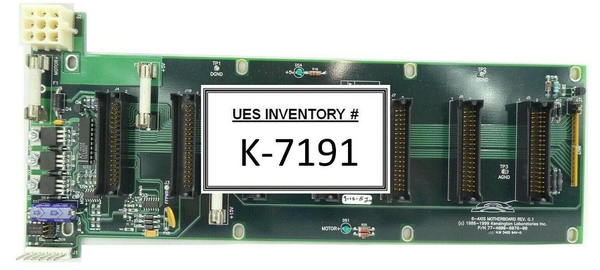 Used Kensington Laboratories 77-4000-6076-00 6-Axis Motherboard PCB Rev. G.1 Working