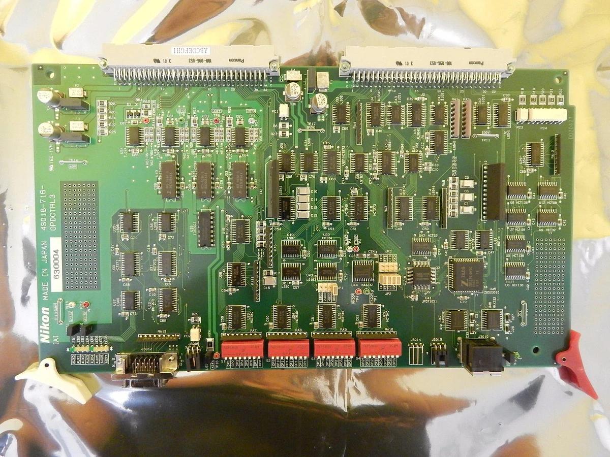 Used Nikon Precision 4S018-716 Relay Control Board PCB OPDCTRL3 NSR 300mm Working