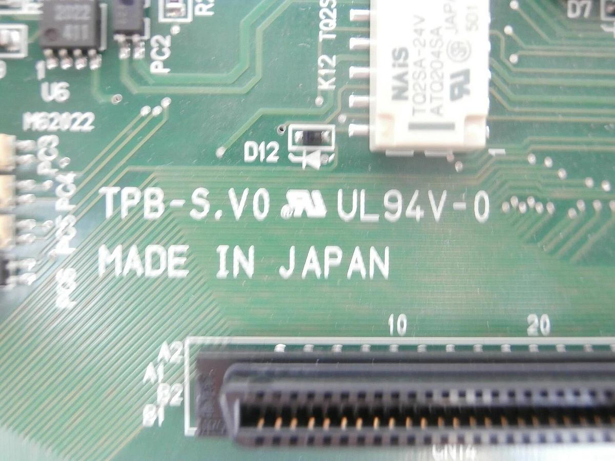 Used TEL Tokyo Electron 3D81-000039-V2 Backplane PCB TYB62F-1/PUMP Telius Working