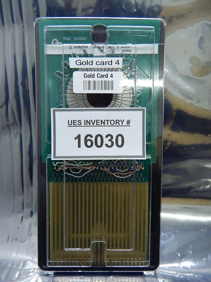 Used Alphatronics Gold Card 4 Probe Card PCB Standard B481 20.0 Mohms Meters 2 Used