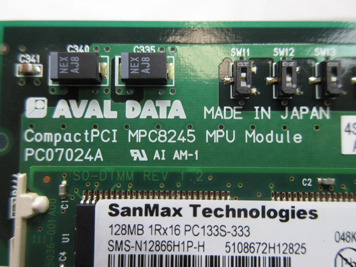 Used AVAL DATA 4S015-479 Processor PCB Card ACP-104ANK (e3A) Nikon NSR-S620D Used