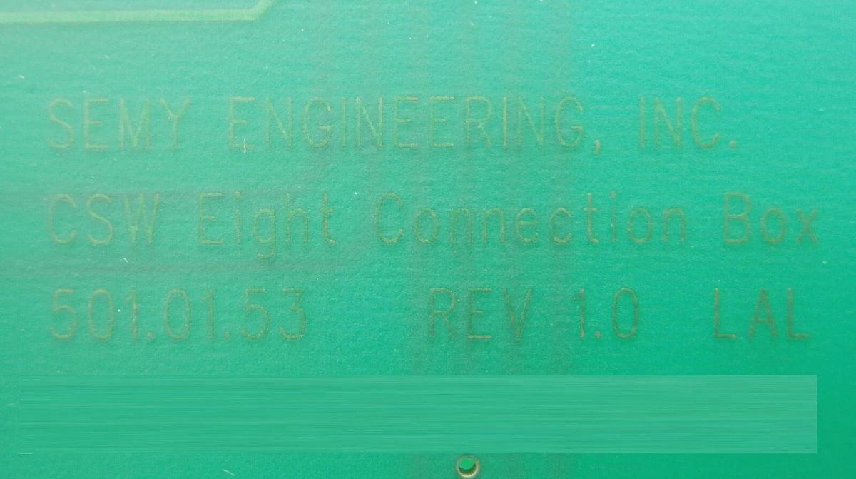 Used Semy Engineering 501.01.53 CSW Eight Connection PCB Box MYP9400006 Lot of 3