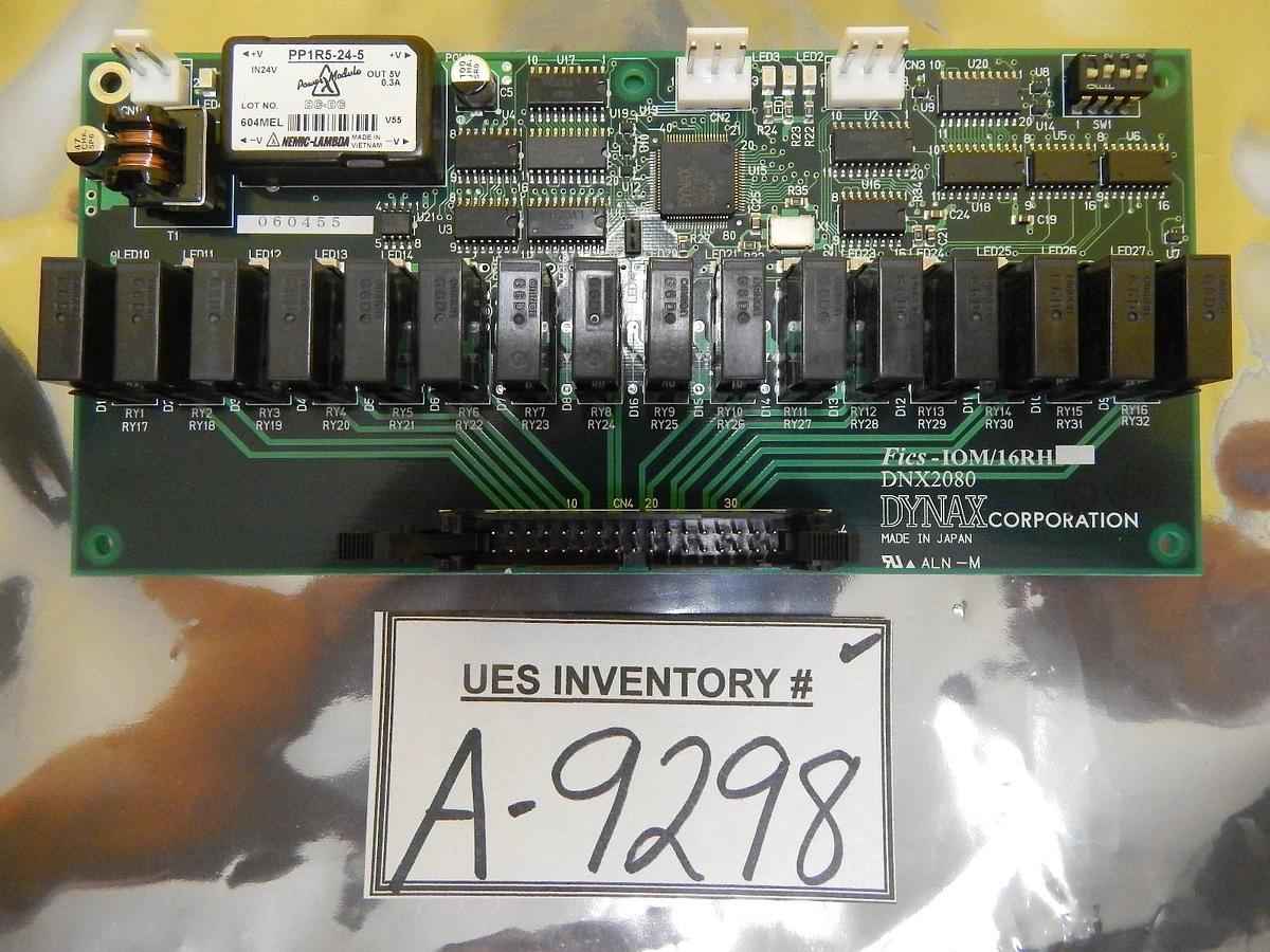 Used Dynax DNX2080 Terminal Relay Board PCB Fics-IOM/16RH TEL T-3044SS Used Working