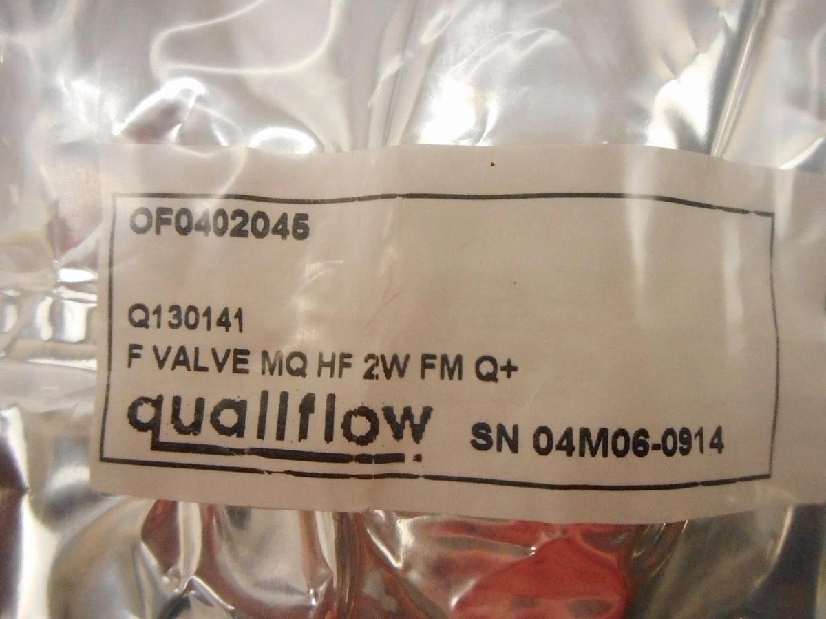 Qualiflow Q130141 F Valve MQ HF 2W FM Q+ ASM 50-12293BA70 Lot of 6 New