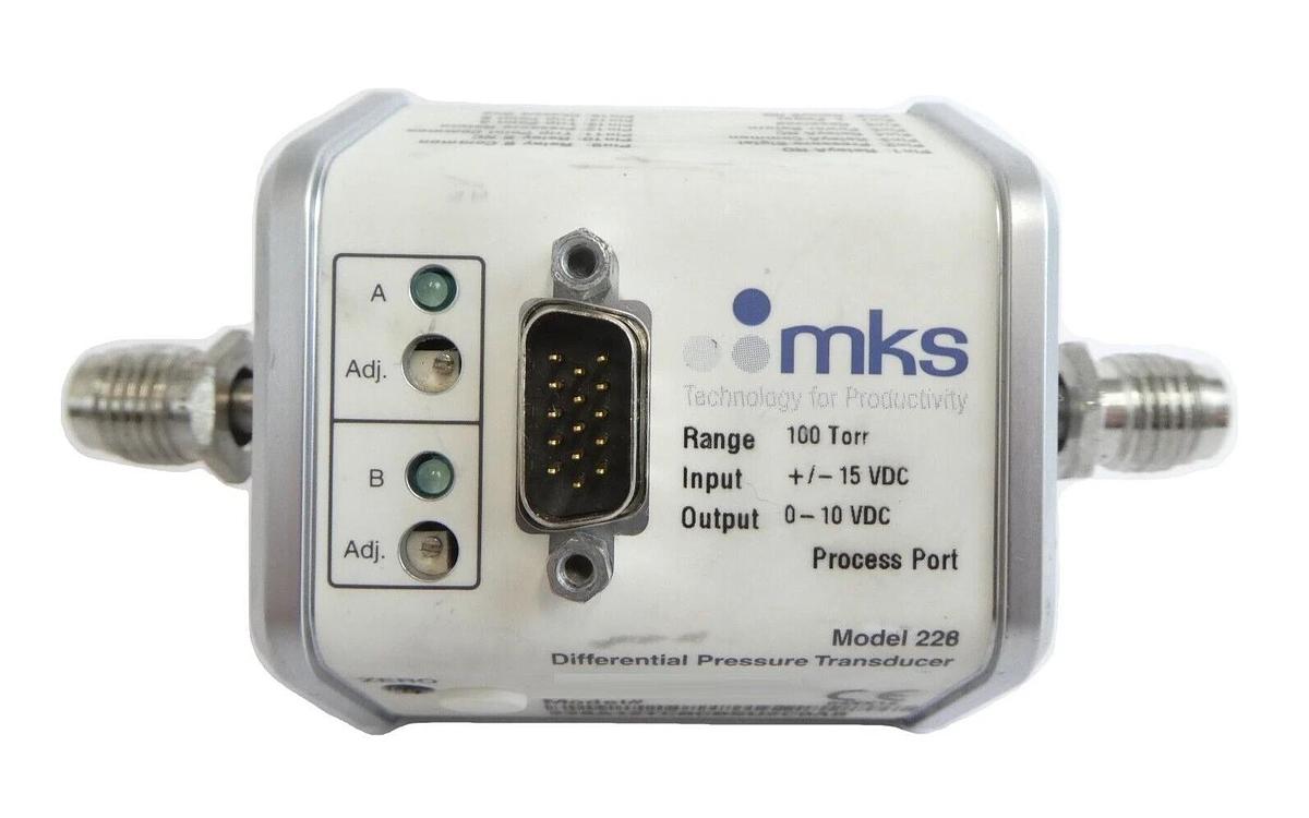 Used MKS Instruments 228A12TCBCBSU2C0AB Differential Capacitance Manometer Working