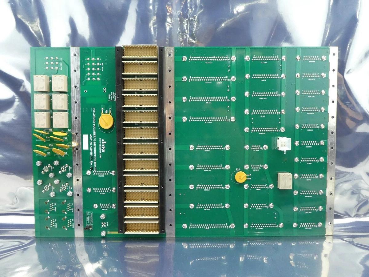 Used MKS Instruments AS00685-03 Sycamore Polisher V3 Distribution PCB AMAT 0190-32547