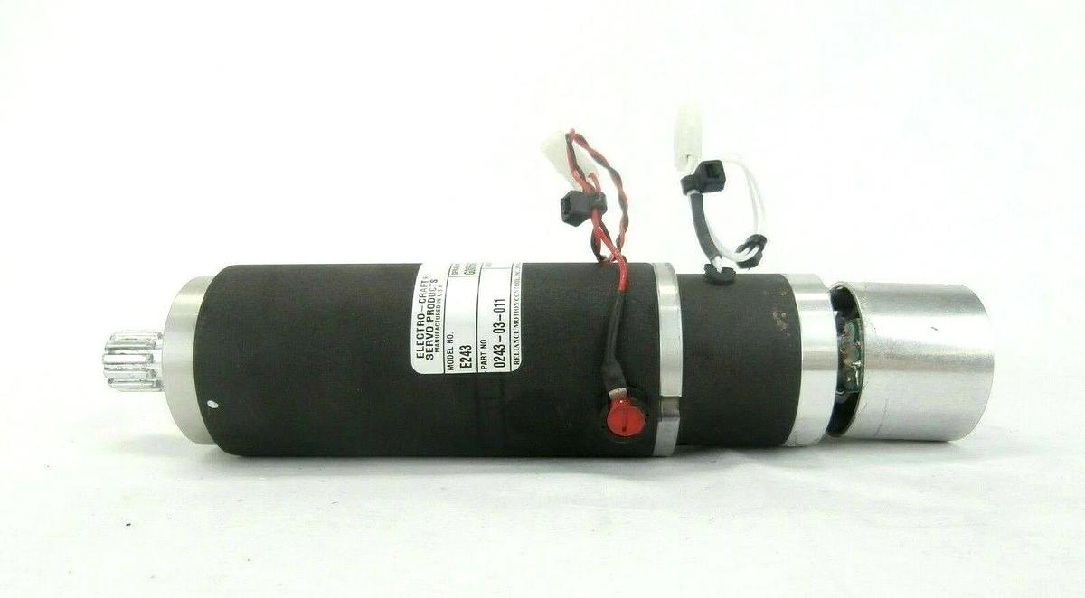 Used Electro-Craf 0243-03-011 Servo Motor E243 Reliance Motion Control Working