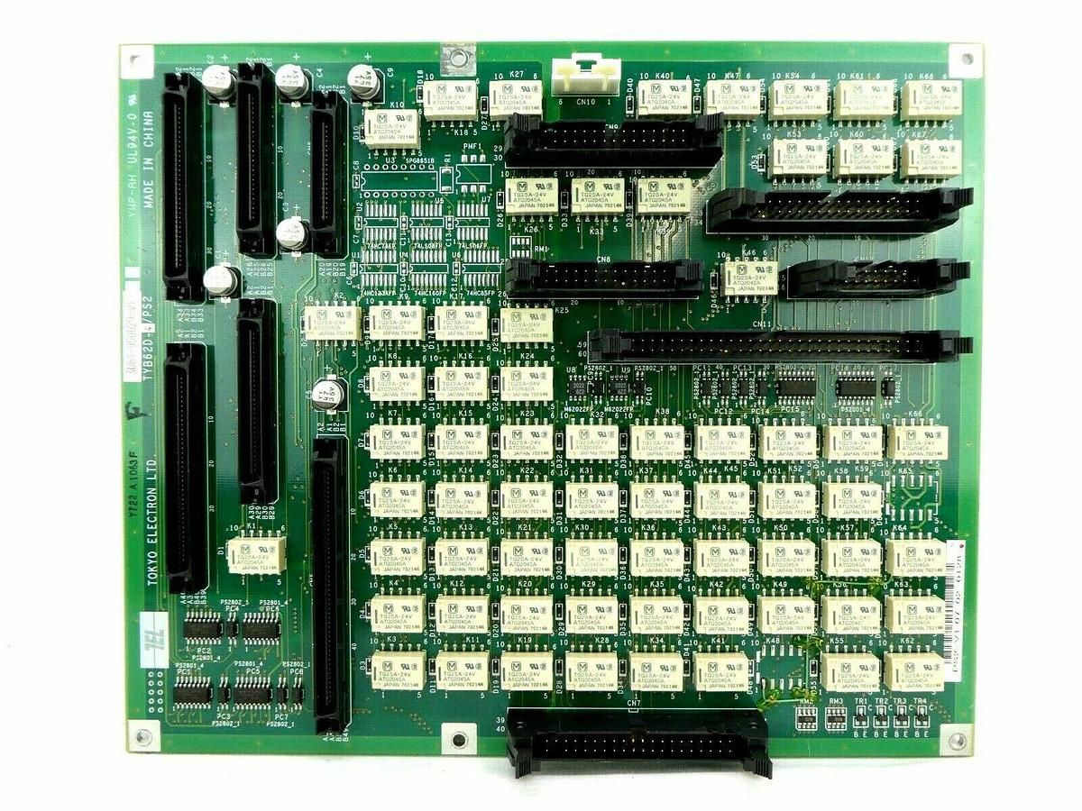 Used TEL Tokyo Electron 3D81-050029-V1 Signal Relay PCB TYB62D-4/PS2 Working Spare