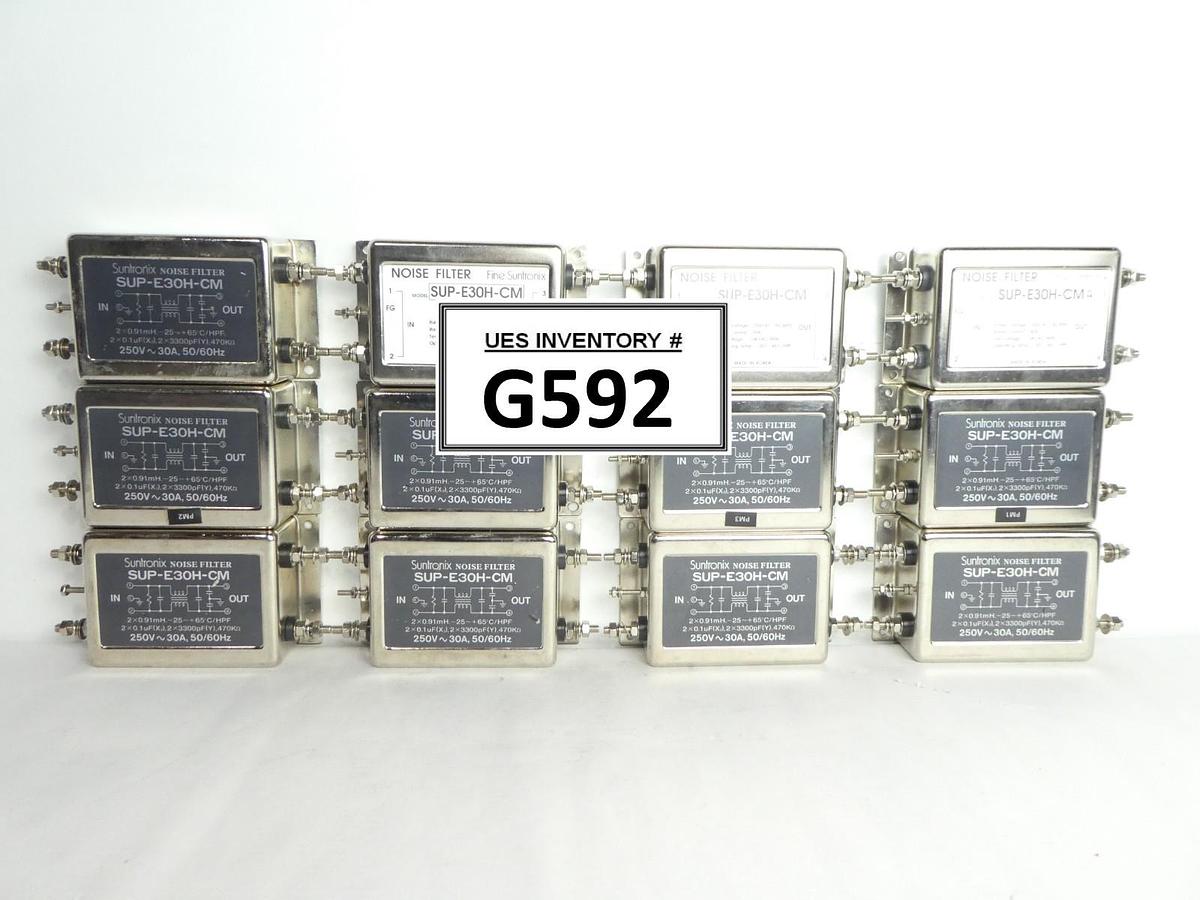 Used Fine Suntronix SUP-E30H-CM Noise Filter Reseller Lot of 12 Used Working