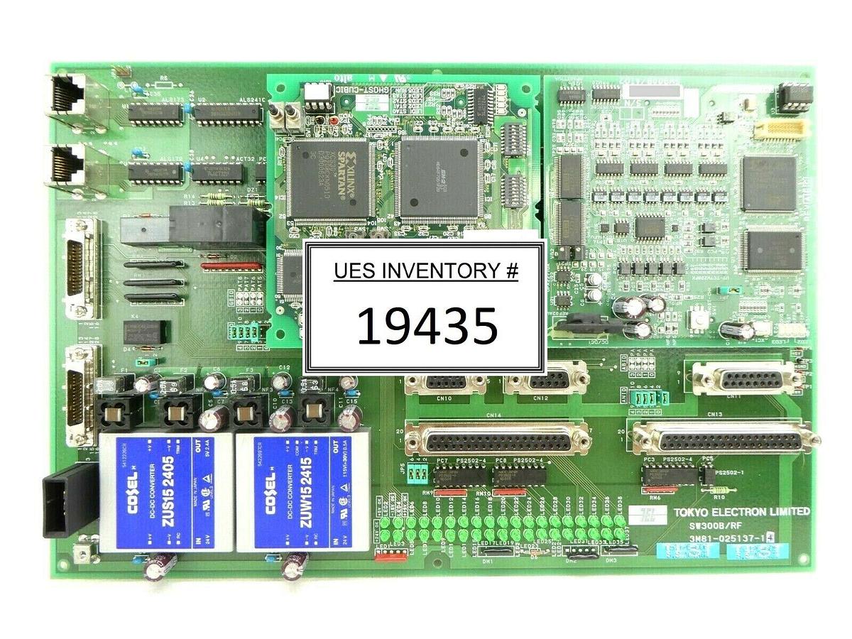 Used TEL Tokyo Electron 3M81-025137-14 Board PCB SW300B/RF Trias System Working