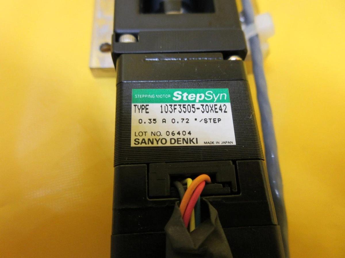 Used Sanyo Denki 103F3505-30XE42 Stepping Motor Assembly StepSyn TEL Lithius Working