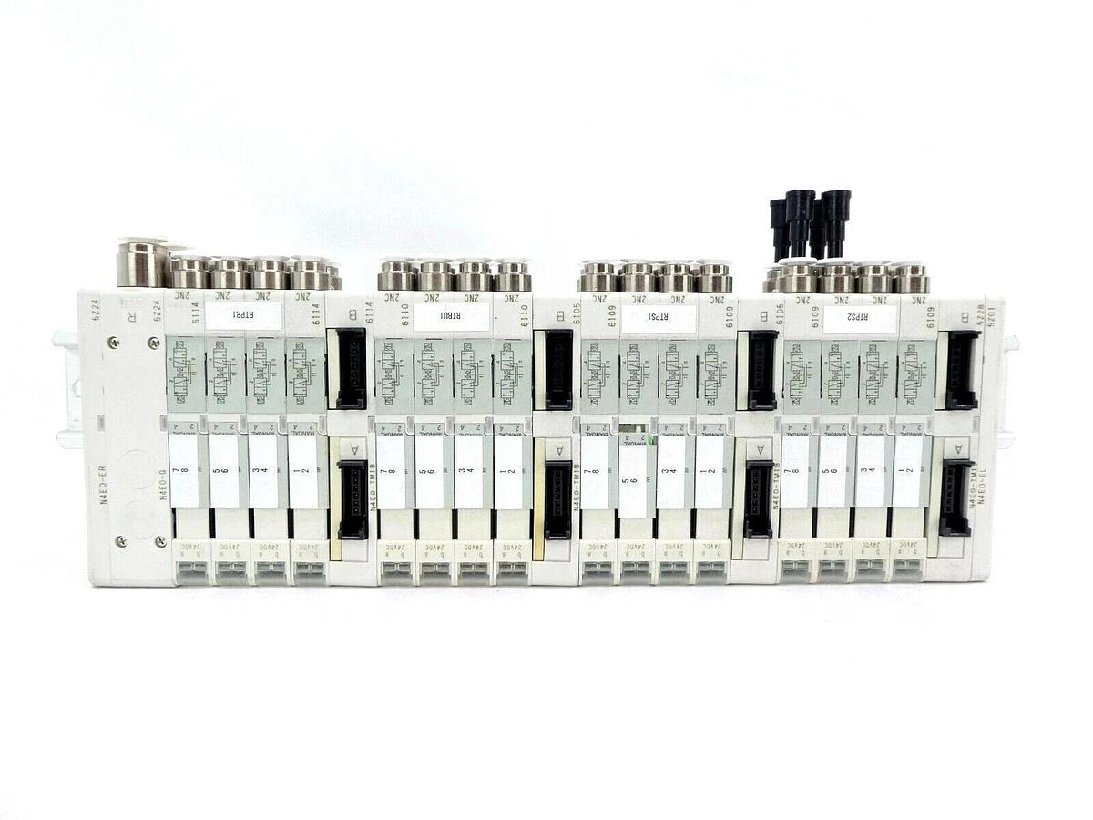 Used CKD N4E0 Series 16-Port Pneumatic Manifold N4E0-TM1B N3E0660 TEL Lithius Working