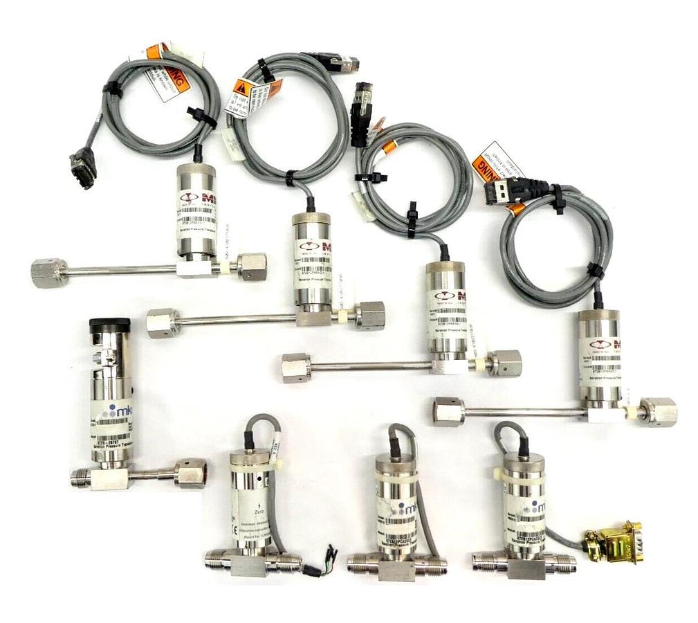 Used MKS Instruments 872B Baratron Pressure Transducer Reseller Lot of 8 Working