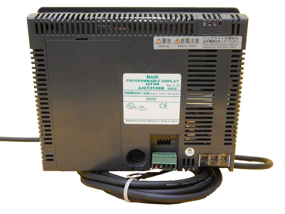 Used Matsushita NAiS Programmable PLC System AIGT3100B FP0-E16 FP0-A21 Working