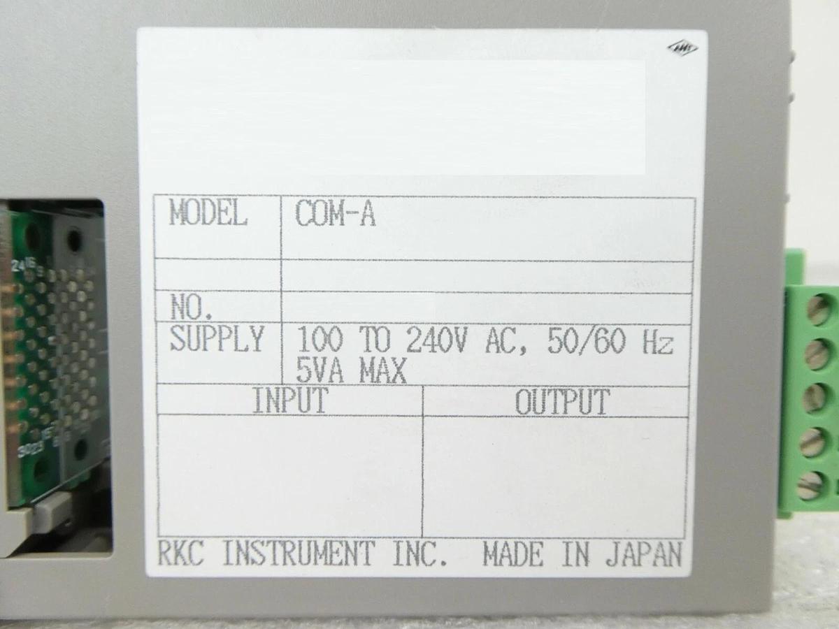Used RKC Instrument COM-A System Communications Module Lot of 3 TEL Trias Working
