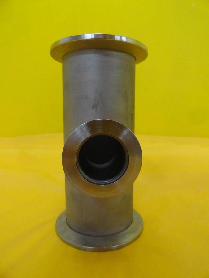 Used Edwards C10517431 Straight Nipple Vacuum Adapter Tee NW50 NW25 Copper Cu Working