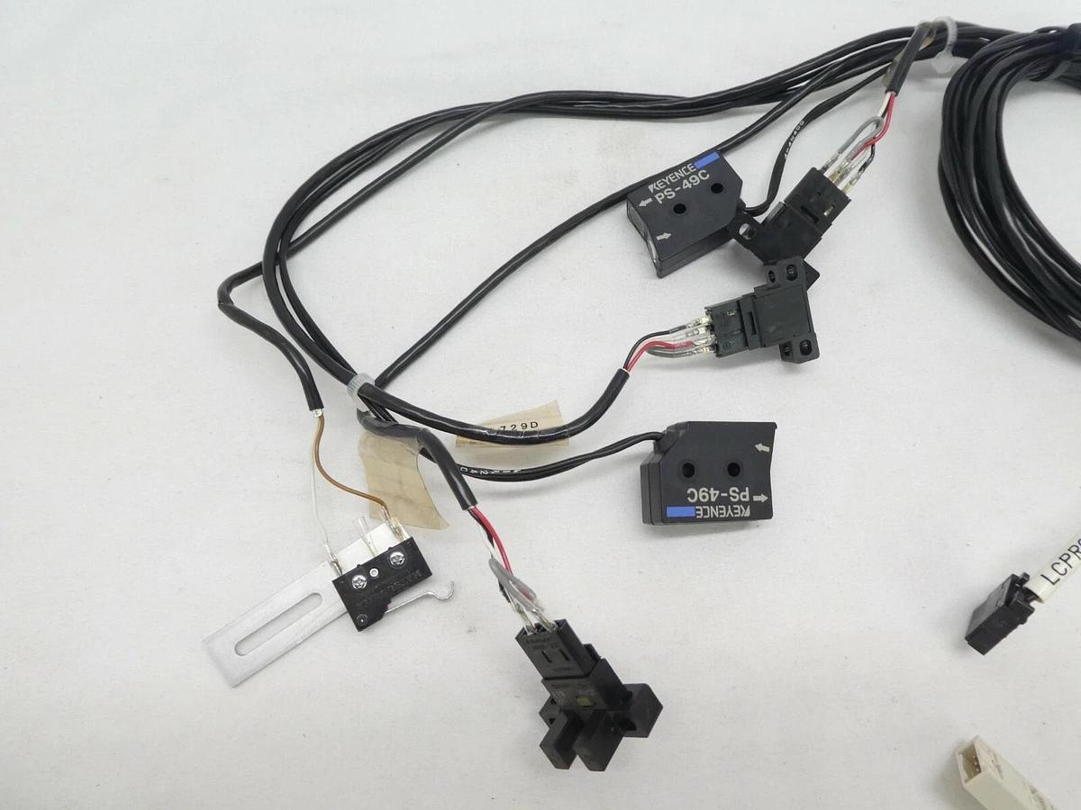 Used Nikon NSR Beam Sensor Kit Sunx SC-MIL SC-T8J Keyence FS-V1 NSR-S307E Working