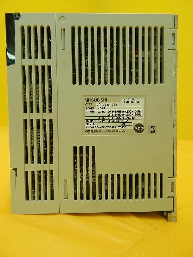 Used Mitsubishi MR-J2S-40A AC Servo Amplifier MELSERVO Drive Used Working