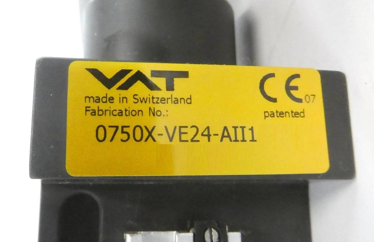 Used VAT 0750X-VE24-AII1 Rectangular Door/Gate Valve AMAT Working Surplus