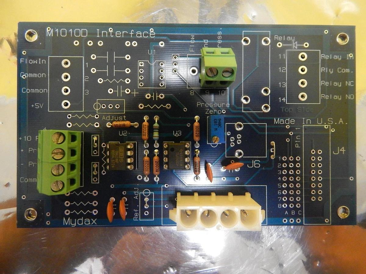 Used Mydax M1010D Flowmeter Interface Board PCB Chiller 1M9W-T Used Working