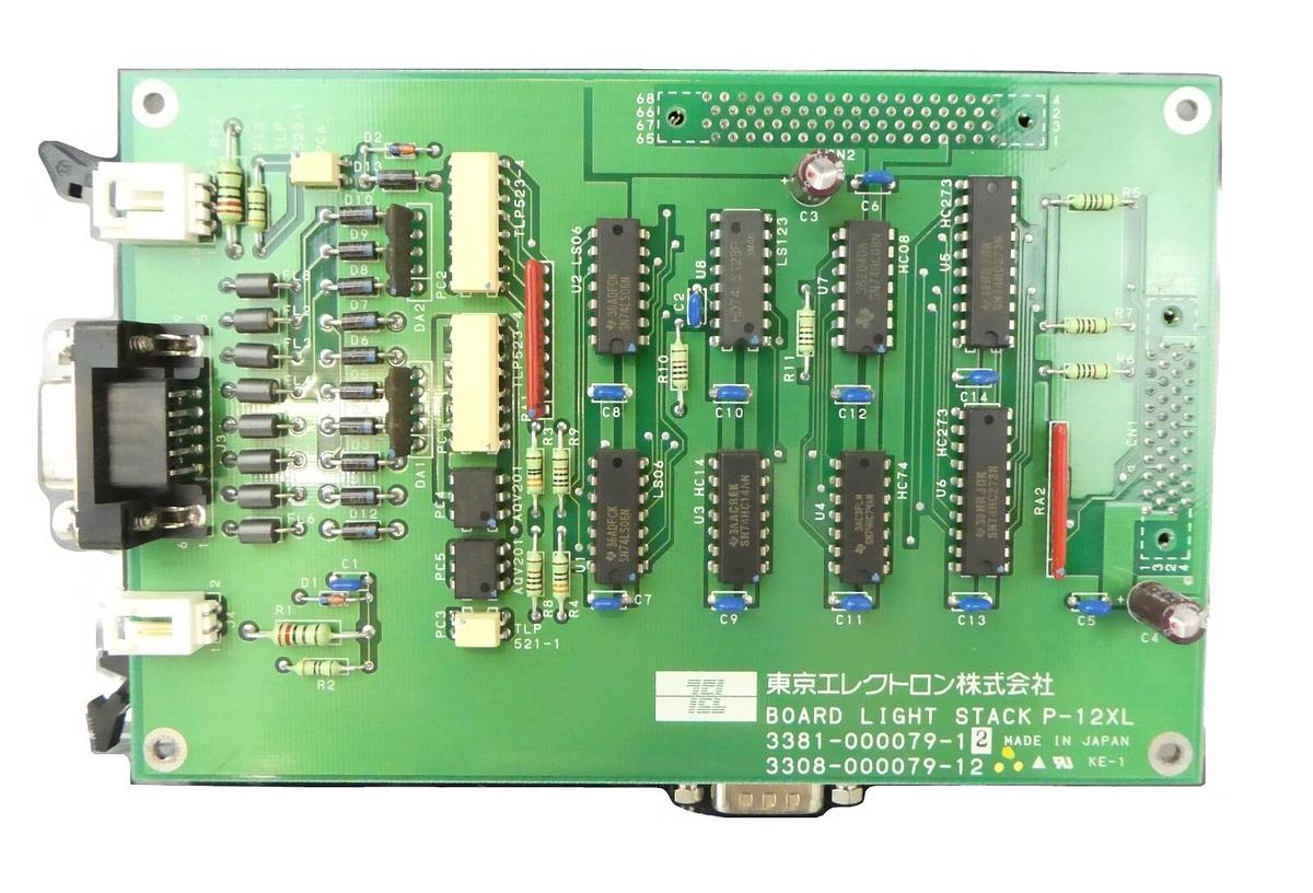 Used TEL Tokyo Electron 3381-000079-12 Light Stack Board P-12XL PCB Working Surplus