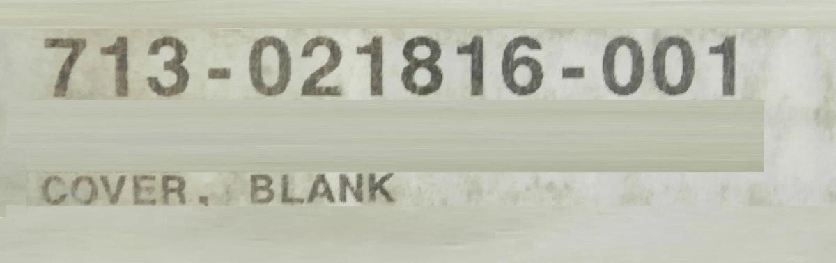 Refurbished Lam Research 713-021816-001 Blank Cover 713-21816-1 Manufacturer Refurbished