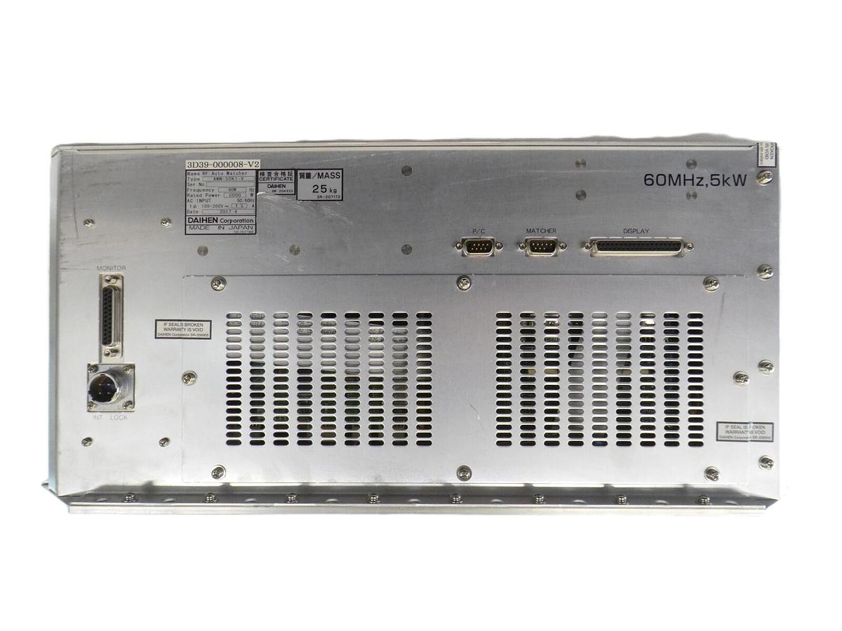 Used Daihen AMN-50K1-V RF Auto Matcher TEL Tokyo Electron 3D39-000008-V2 Working