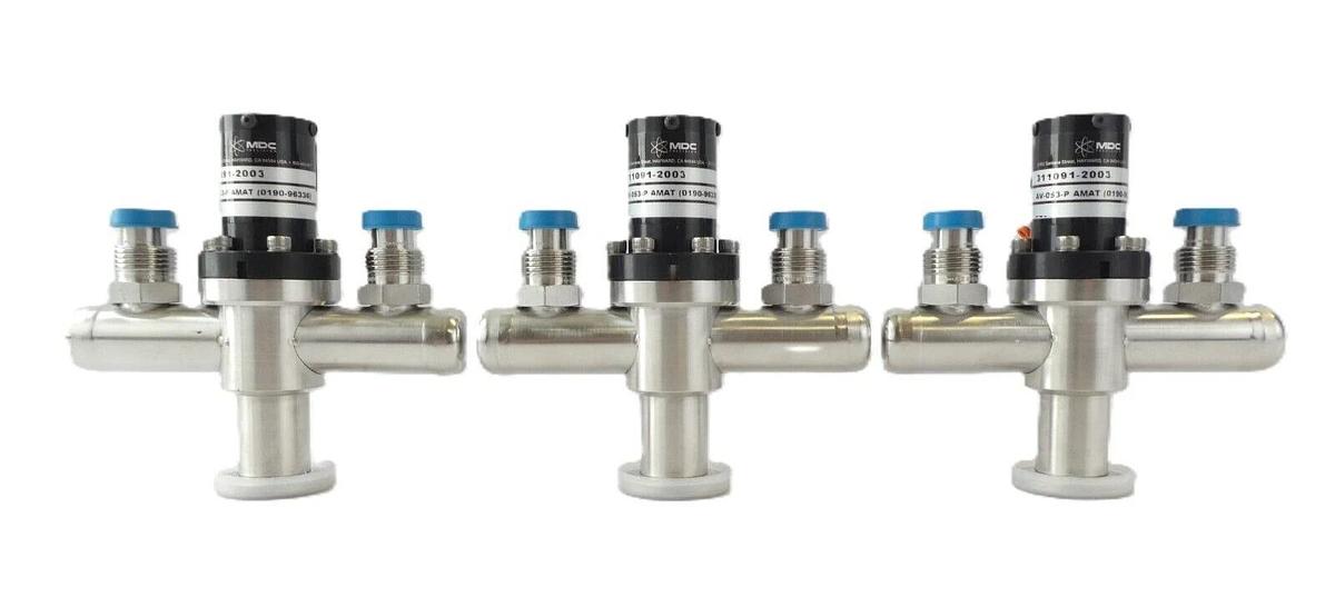 Used MDC Precision 311091-2003 HV Valve AMAT 0190-96336 Reseller Lot of 3 Working