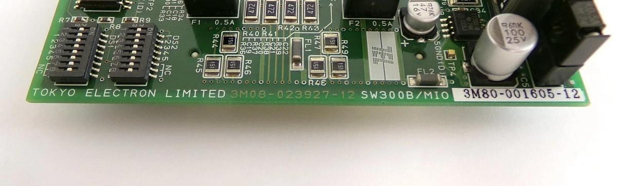 Used TEL Tokyo Electron 3M80-001605-12 Processor PCB SW300B/MIO Working