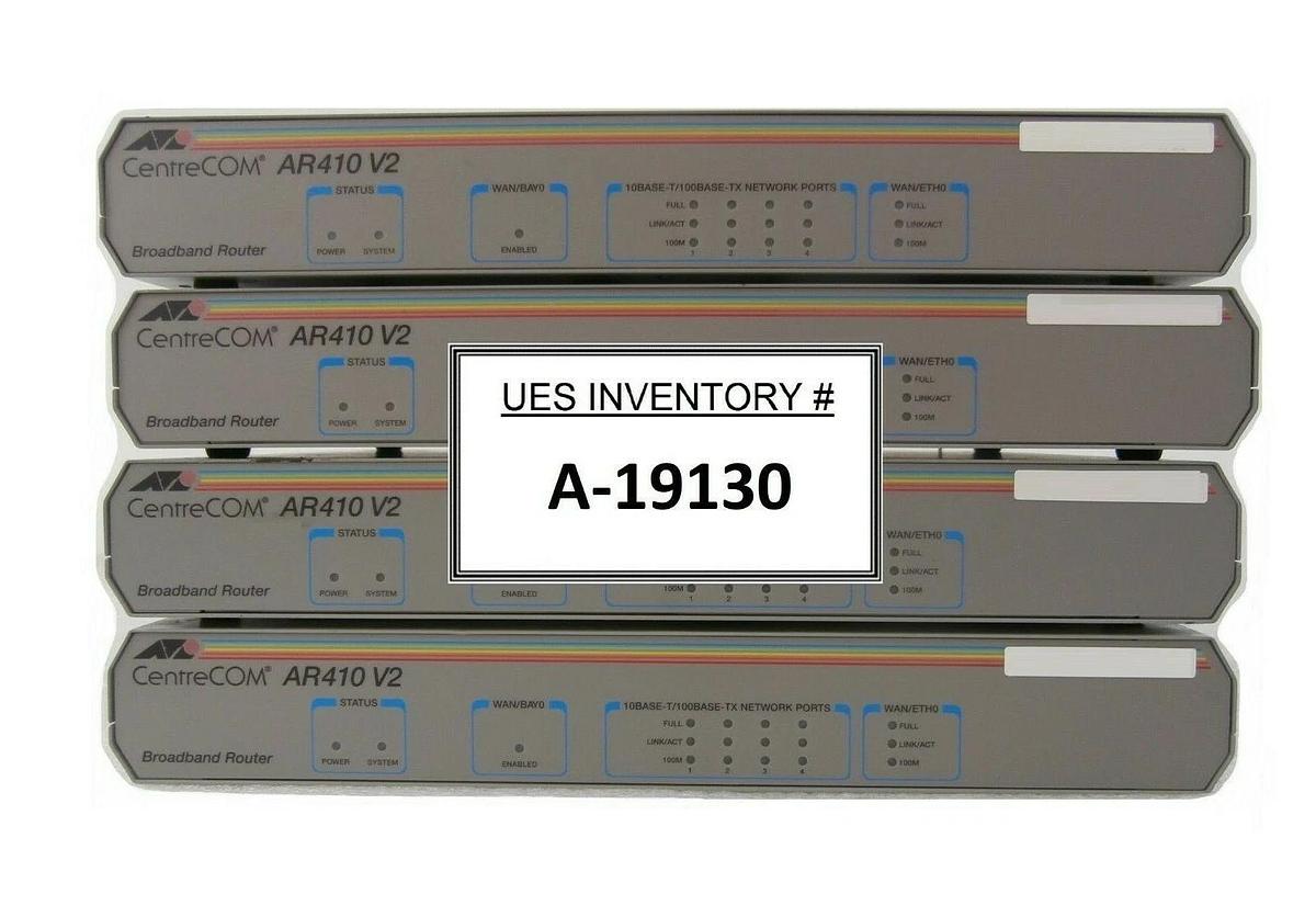 Used Allied Telesis CentreCom AR410 V2 Branch Office Router Reseller Lot of 4 Surplus