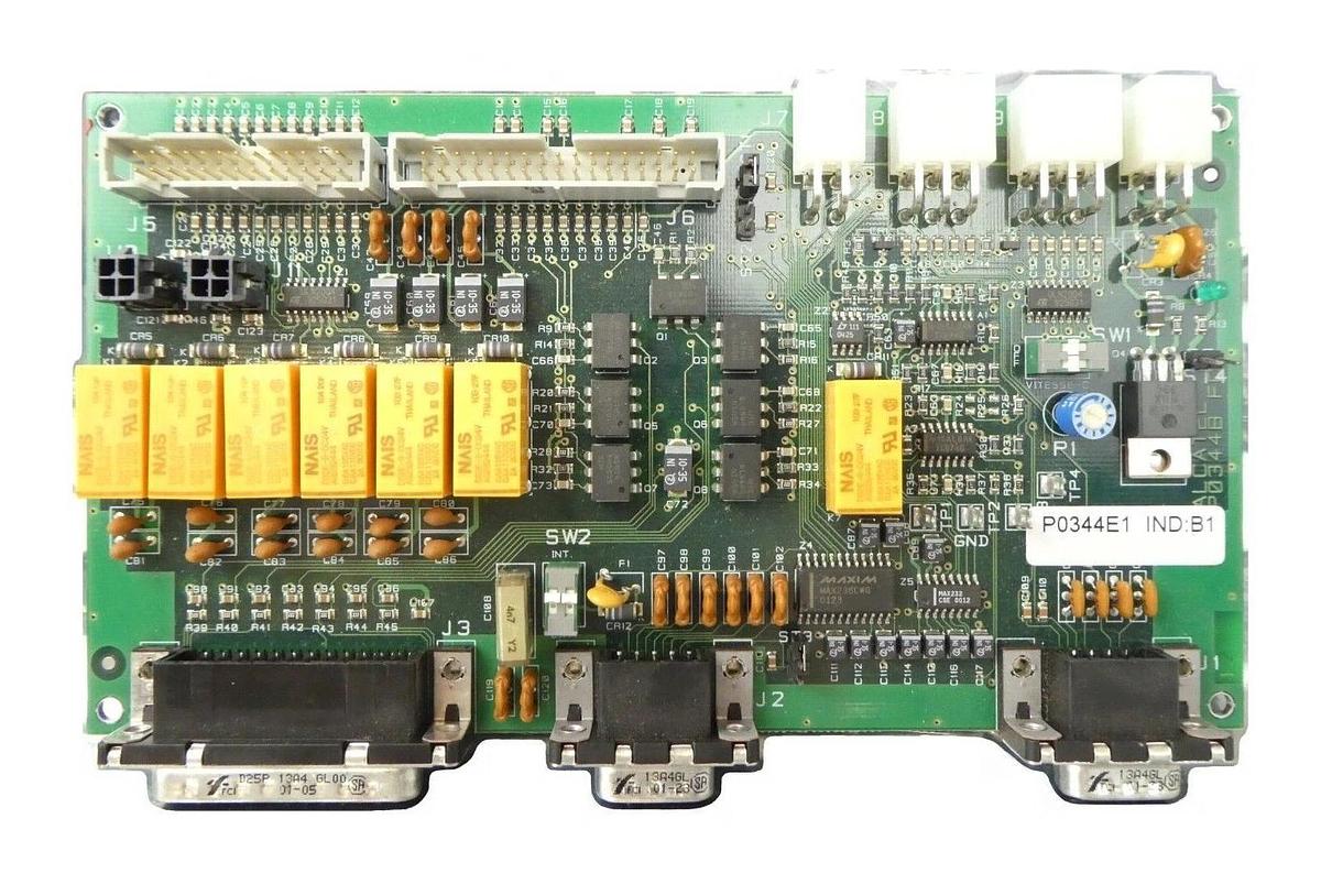 Used Alcatel P0344E1 Interface Board Turbomolecular Pump PCB P0344B Working Surplus
