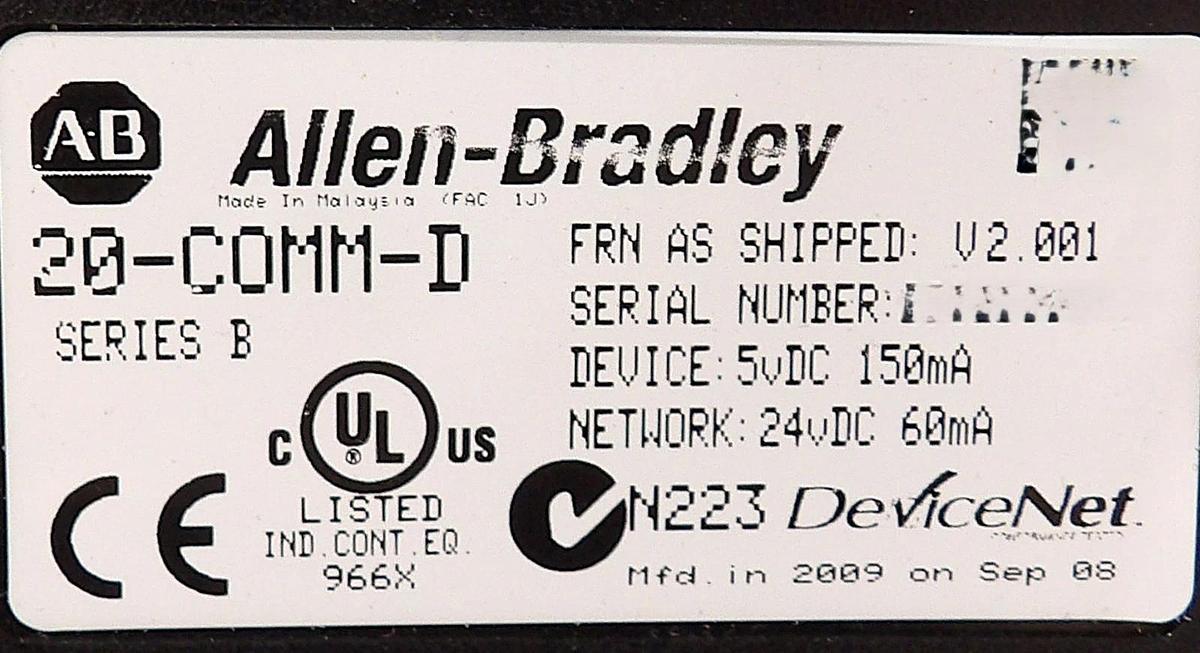 Used AB Allen-Bradley 20AD011A3AYNANC0 AC Drive PowerFlex 70 Lot of 2 Working