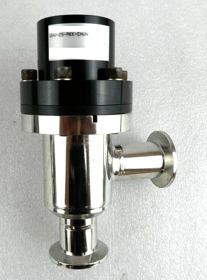 Used MKS Instruments UHV-25-AKK-ENVN Pneumatic Angle Vacuum Valve Lot of 2 Working