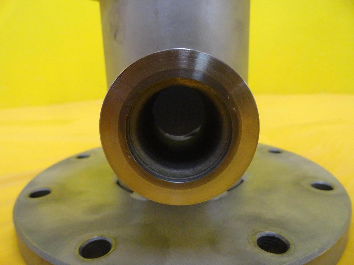 Used Edwards C3095 High Vacuum Adapter Tee ISO63 to ISO100 ISO-F NW25 Copper Working