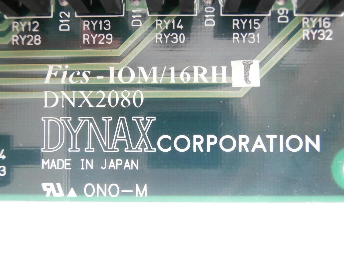 Used Dynax DNX2080 Terminal Relay Board PCB Fics-IOM/16RH1 TEL T-3044SS Working Spare