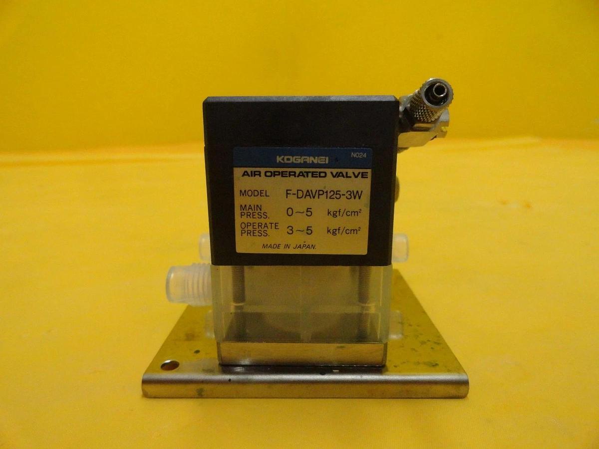 Used Koganei F-DAVP125-3W Pneumatic Valve Assembly Lot of 2 Used Working