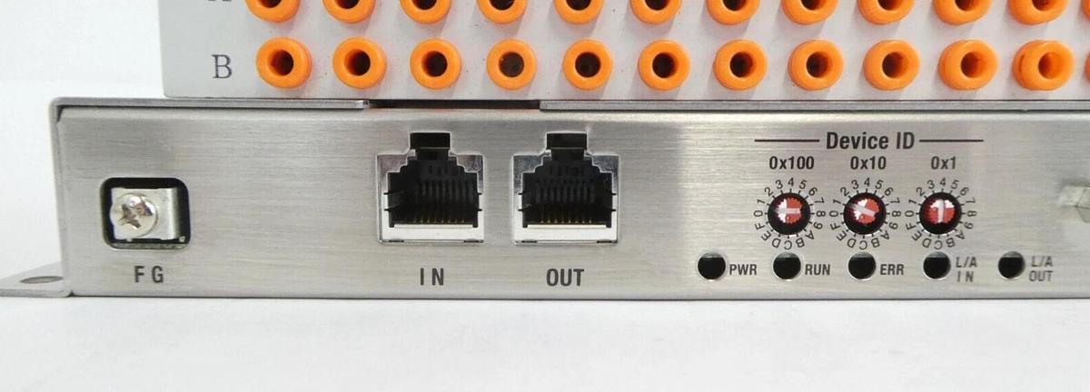 Used SMC IN587-33-1 32-Point EtherCAT Pneumatic Manifold Assembly Working Surplus