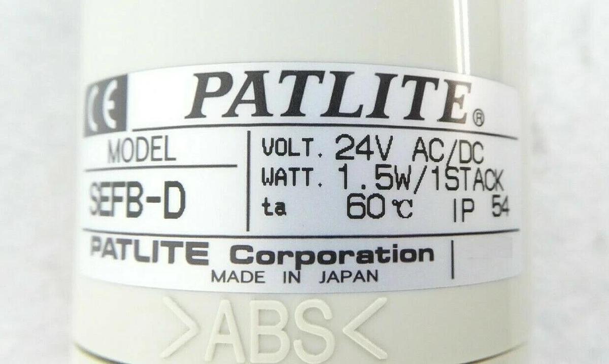 Patlite SEFB-402T 4-Color Light Tower Mattson 542-12046-00 Reseller Lot of 3 New