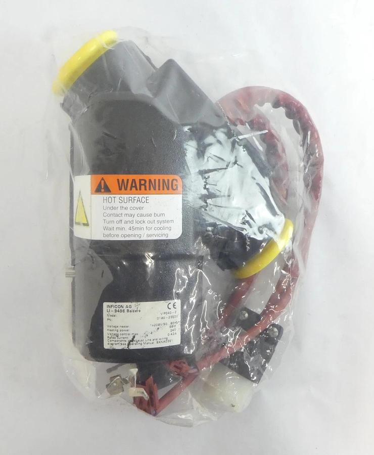 Inficon 0190-23500 Heated Inline Valve VIP040-Z LI-9496 Lot of 2 New
