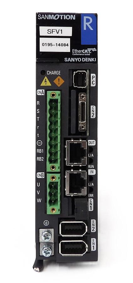 Used Sanyo Denki RS2A01A2HA5A00 AC Servo Drive SANMOTION R AMAT 0195-14084 Working