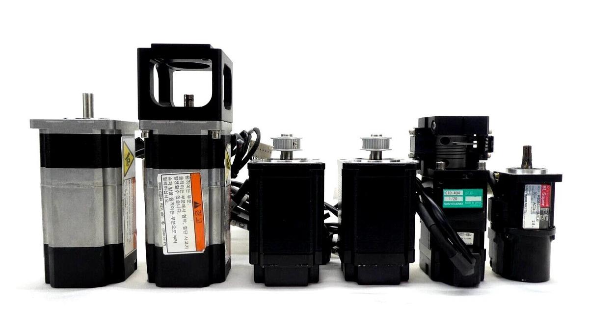 Used Sanyo Denki Stepping Servo Motor 103H7851-72B2 PM565DXC20A01 Lot of 6 Working