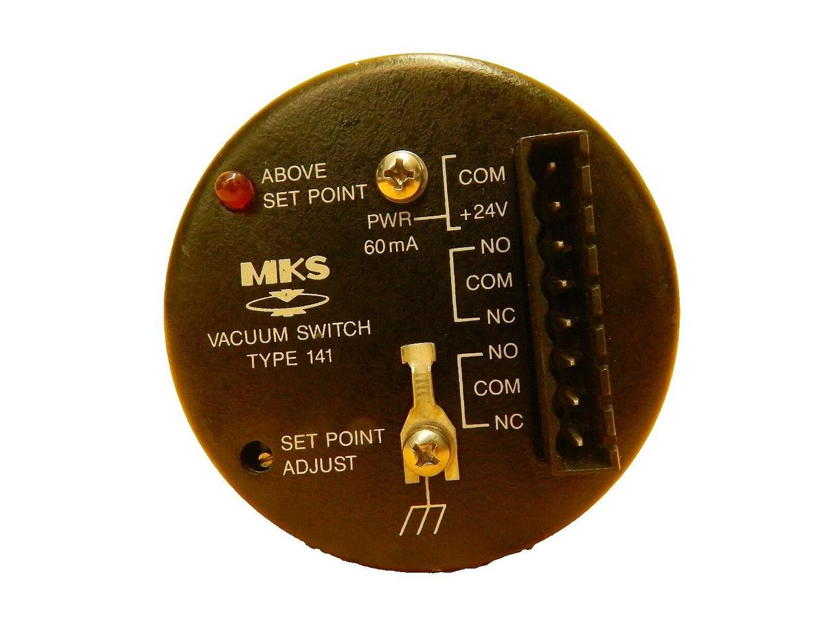 Used MKS Instruments 141AA-00001BB-S Baratron Vacuum Switch Type 141 Tested Working