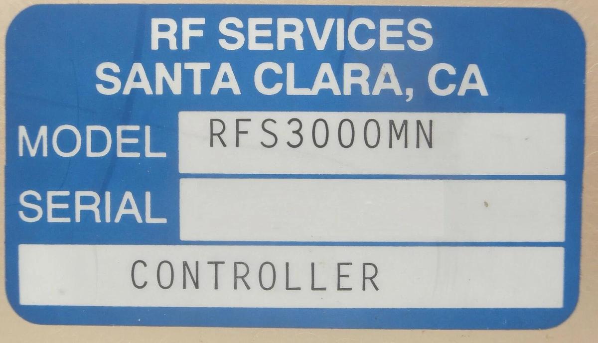 Used RF Services RFS3000MN RF Matching Network Controller Novellus 27-00040-00 Spare