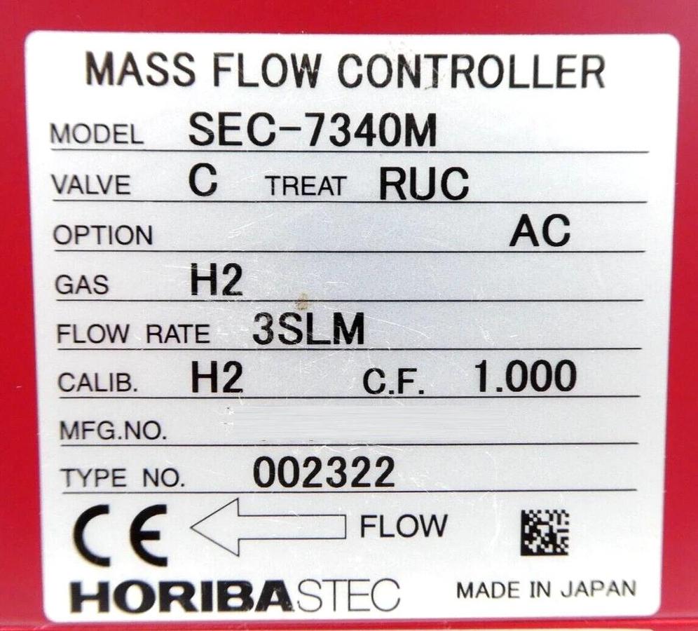 Used Horiba STEC SEC-7300 Mass Flow Controller MFC SEC-7340 SEC-7330 Lot of 5 Working